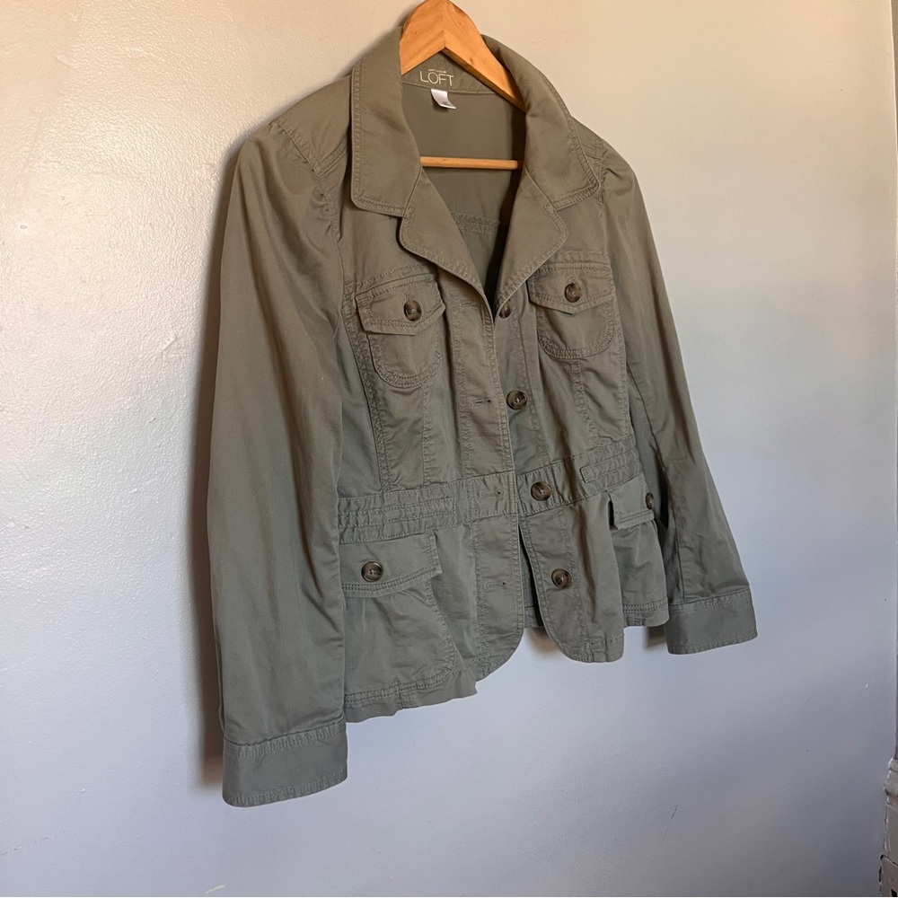 Olive Utility Button-Front Women's Jacket - image 2